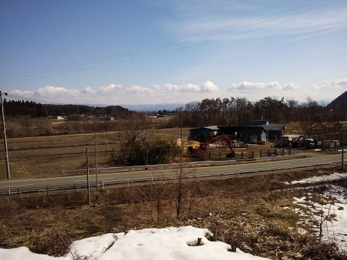 コンクリート遺構からの眺め